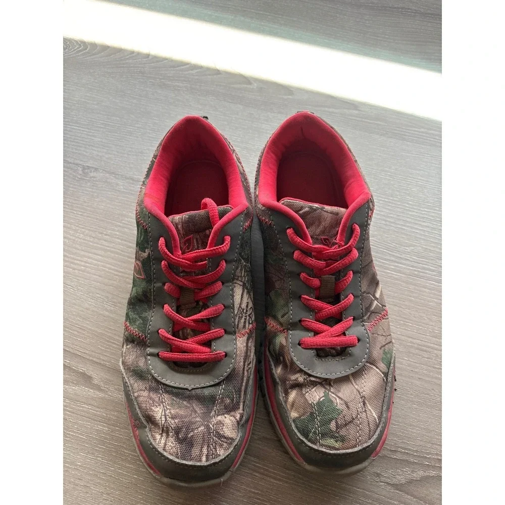 Realtree Girl Kendra Camo Pink Sneakers Womens 7.5‎ M Hunting Camouflage Shoes